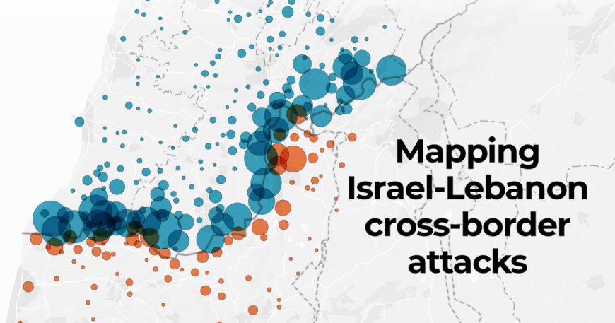 Mapping 7,400 cross-border attacks between Israel and Lebanon