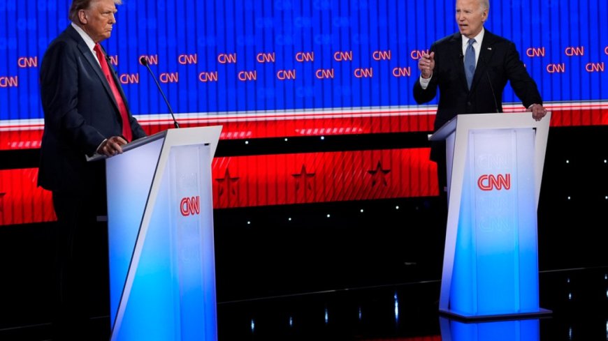 Biden stumbles during faltering start to presidential debate