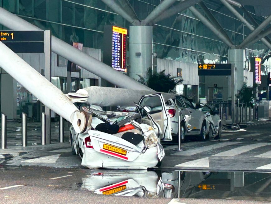 Video shows aftermath of fatal New Delhi airport roof collapse