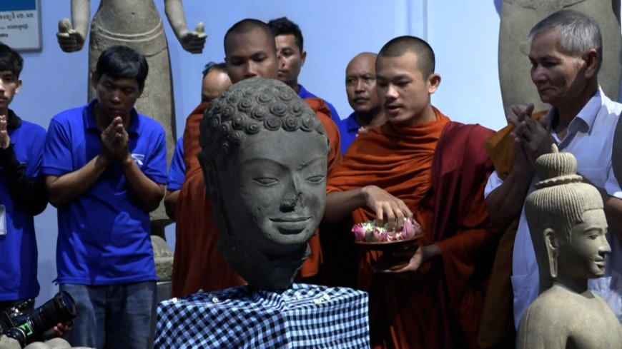 Stolen Cambodian artefacts returned from New York museum