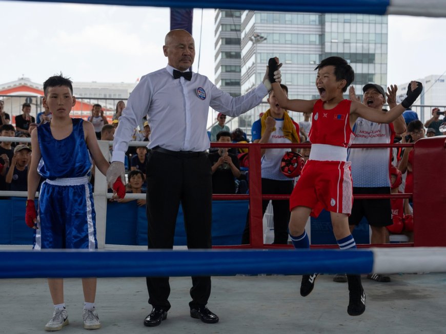 A 12-year-old boxing champ in Mongolia dreams of Olympic glory