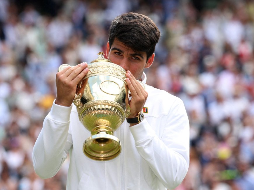 Alcaraz records straight sets win over Djkovic for second Wimbledon title