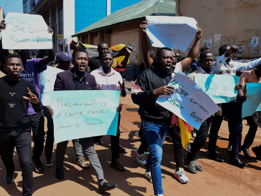 Uganda police detain dozens of people at anti-corruption protests