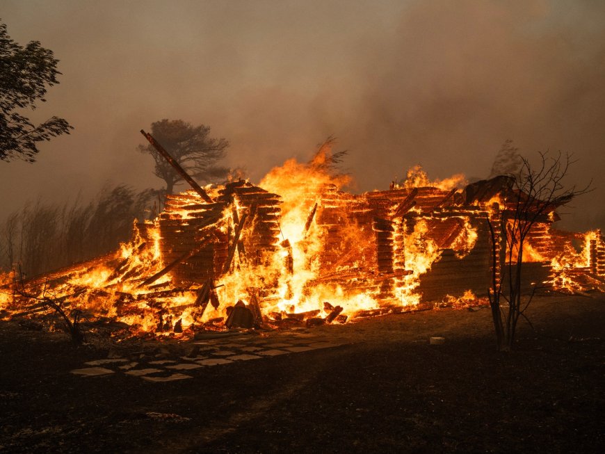 Photos: Wildfire rages in Greece forcing evacuation of towns, hospitals