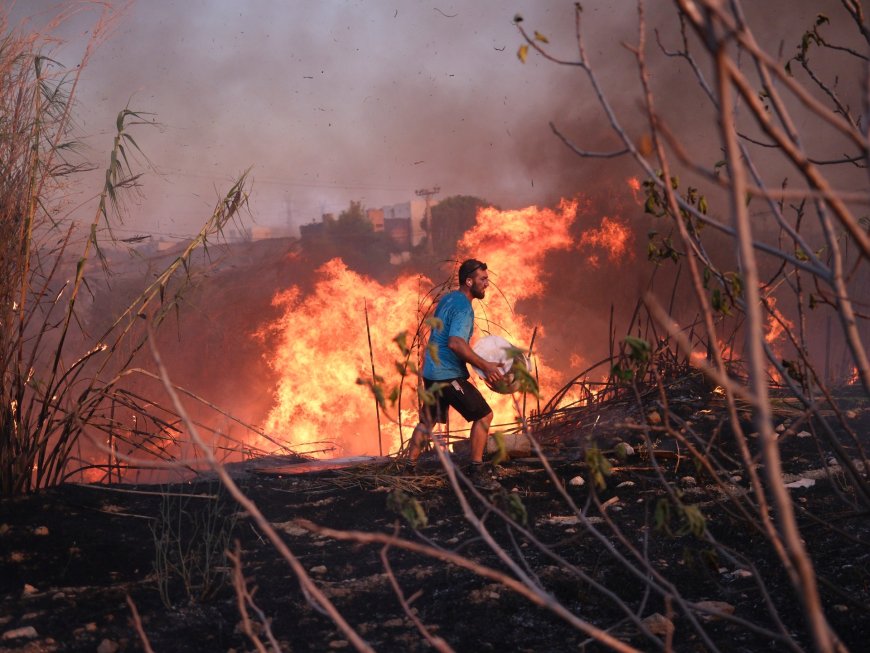 How serious are the wildfires near Athens, Greece?