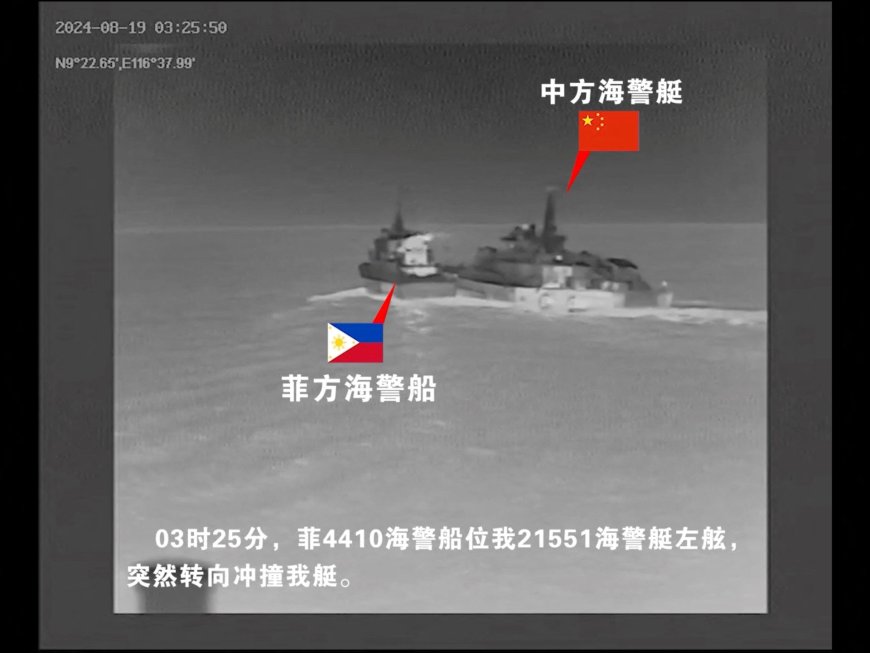 Philippines and China says ships collided at new South China Sea flashpoint