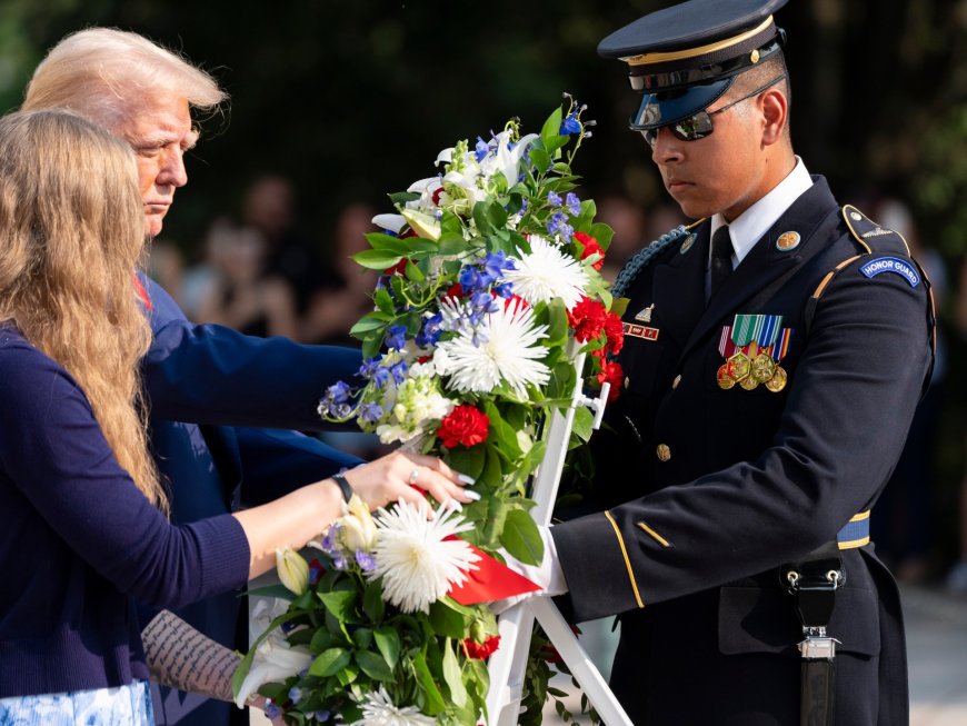 US Army defends Arlington cemetery employee pushed during Trump visit