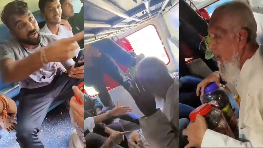 Elderly Muslim man accused of carrying beef beaten on train in India