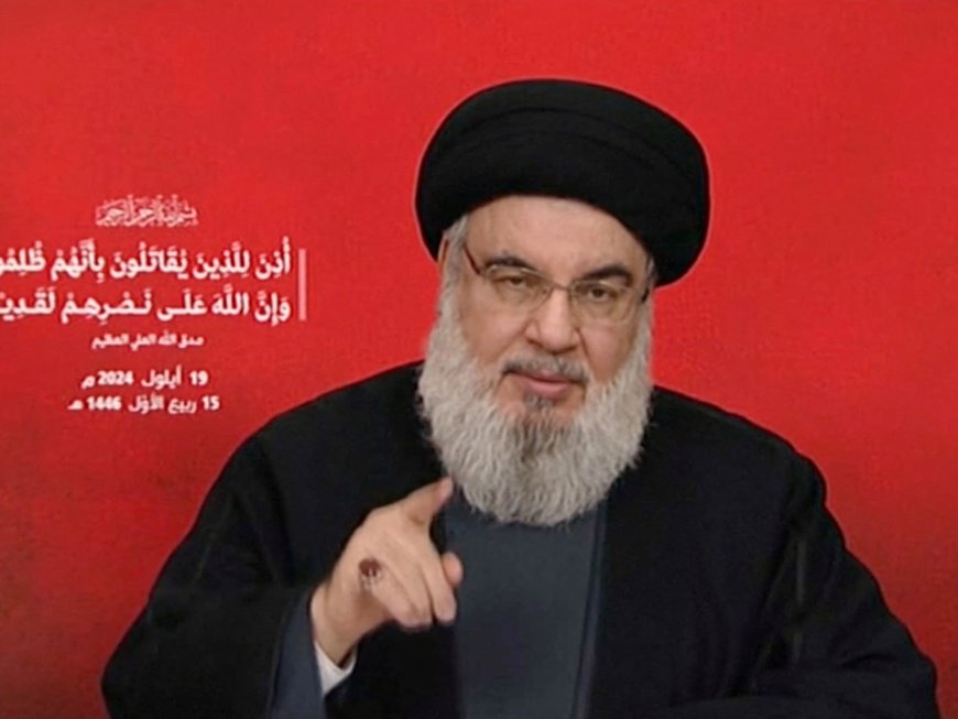 Hezbollah’s Nasrallah says Israel’s Lebanon attacks crossed ‘all red lines’