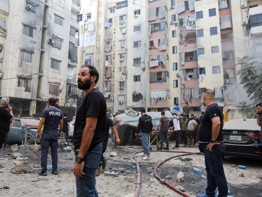 Israeli air attack on Beirut kills three as cross-border fire intensifies