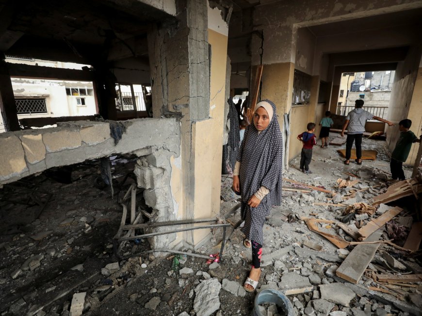 Seven killed as Israel strikes Gaza school sheltering displaced again