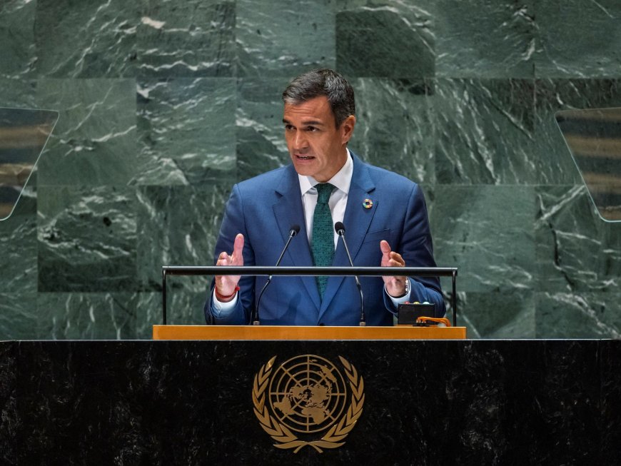 Two-state solution the ‘only solution’, Spanish PM tells UNGA