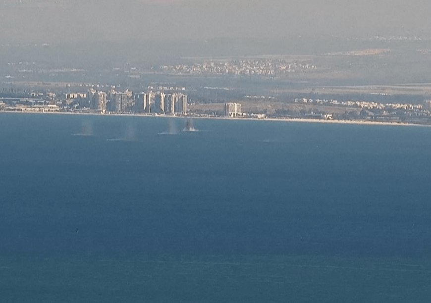 Hezbollah rockets land in sea near Israeli city