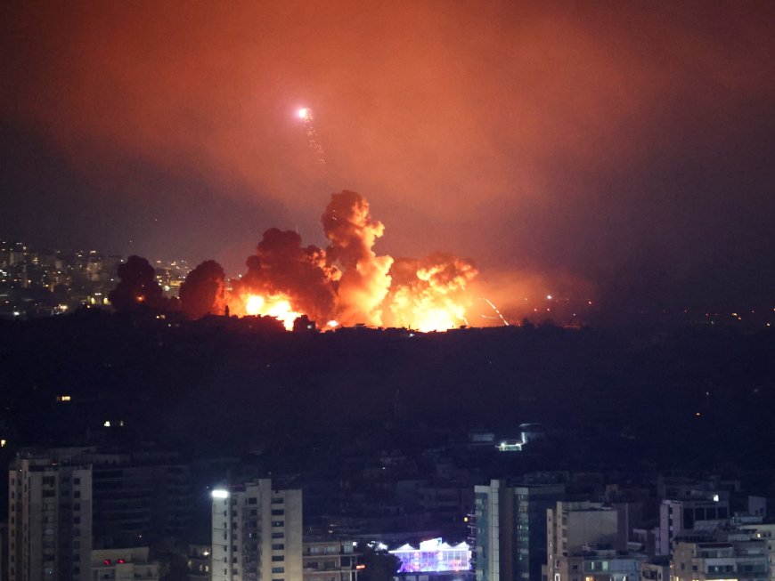 Israel rocks Beirut with huge attack and cuts off main Lebanon-Syria road