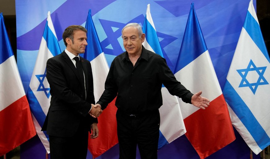 France’s Macron calls for arms sales ban on Israel as Gaza war nears a year