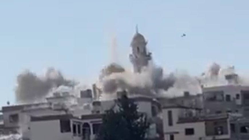 Israeli forces blow up mosque in southern Lebanon