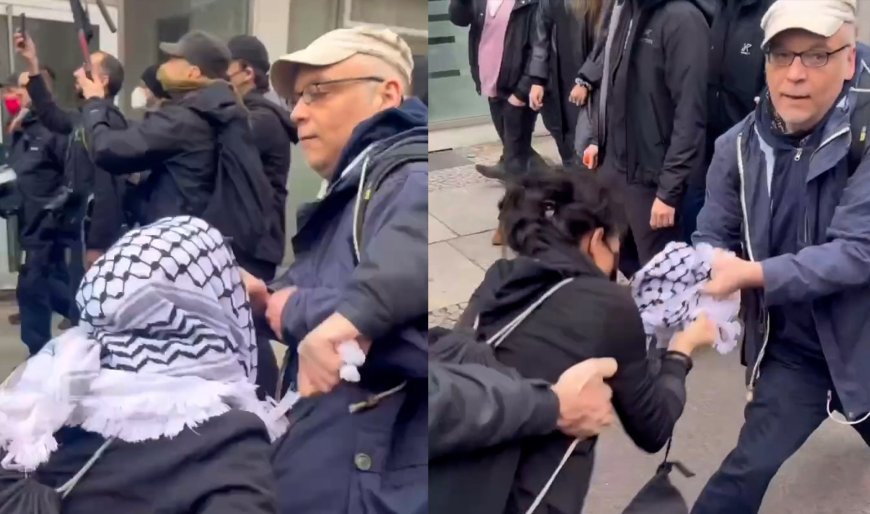 Israel supporters attack woman wearing keffiyeh in Germany