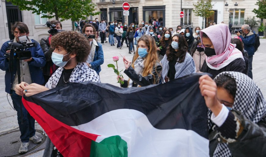 Students hold pro-Palestine protest at French university