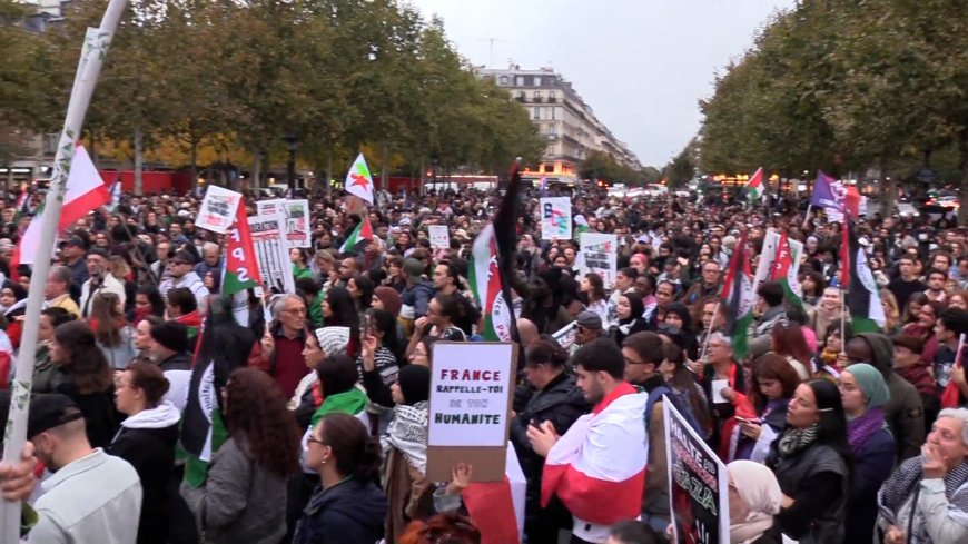 Protest in Paris against inaction on Gaza genocide