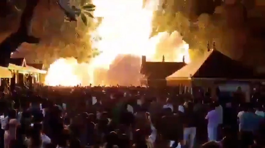 Fireworks store fires in India set off huge explosions