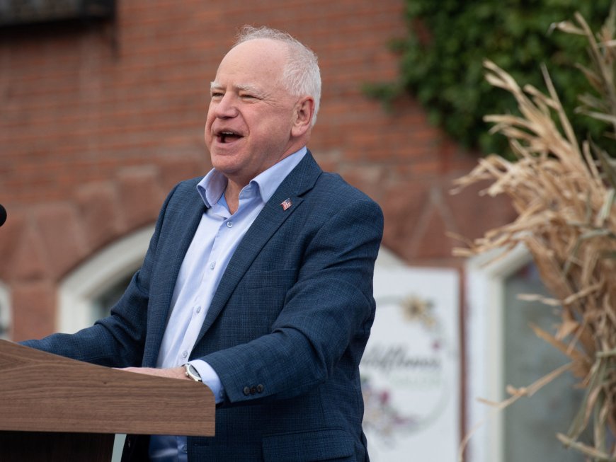 Harris’s running mate Tim Walz says ‘choice couldn’t be starker’