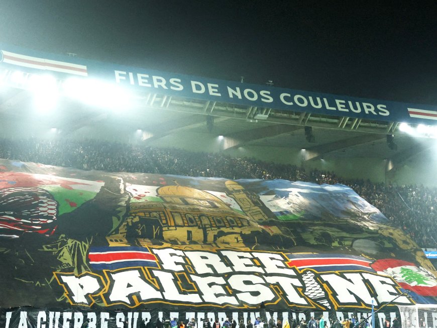 PSG fans’ ‘Free Palestine’ tifo draws criticism from French minister