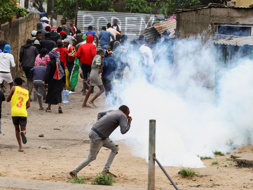 Police open fire at political protests in Mozambique