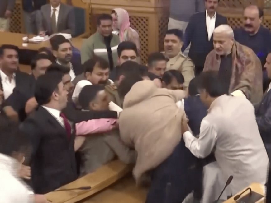 Indian Kashmir lawmakers scuffle over calls for partial autonomy