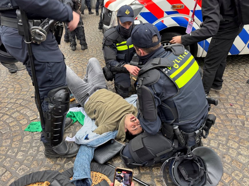 Dutch police arrest pro-Palestinian protesters in Amsterdam