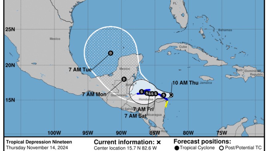 Tropical Storm Sara forms in Caribbean, threatening Central America