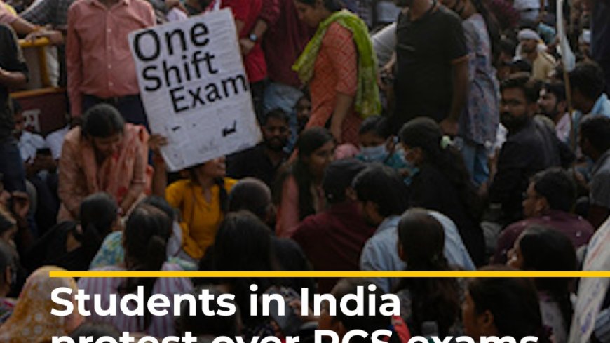 Indian students protest civil service exam test changes