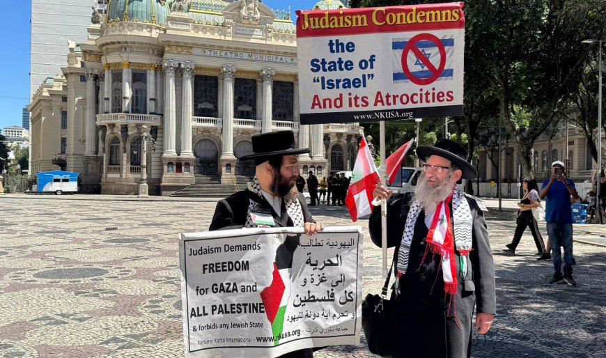 Pro-Palestine protests at G20 summit in Brazil