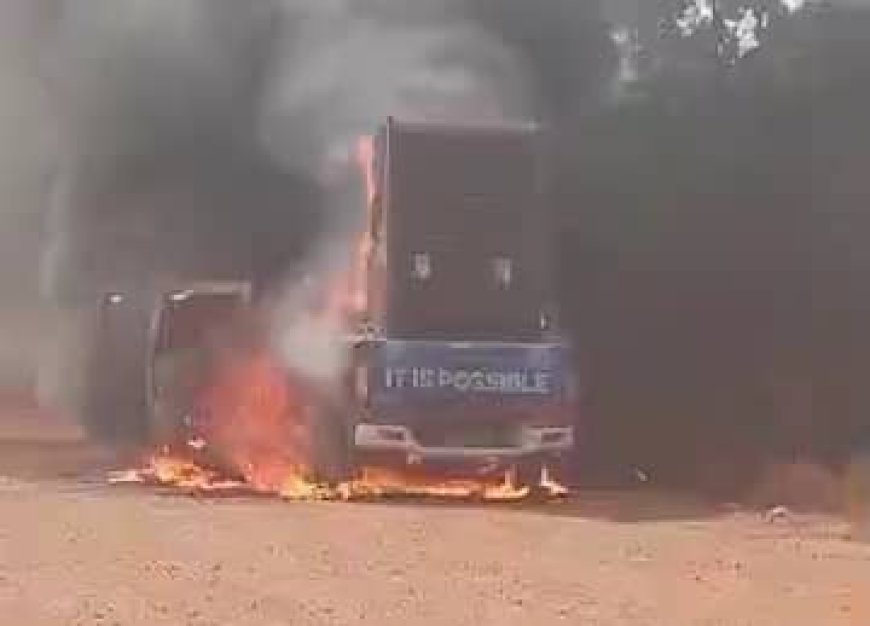 Occupants in burning Bawumia branded vehicle escape death  