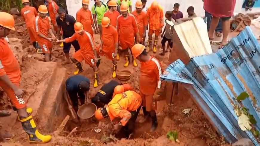 Video: Heavy rains cause deadly landslide and floods in southern India