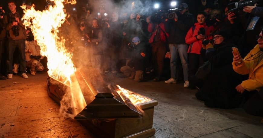 Thousands rally in Georgia’s 12th day of pro-EU protests