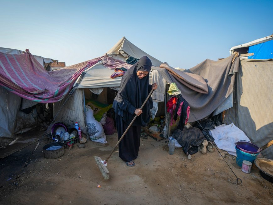 No privacy, constant struggles for women in Gaza’s crowded tent camps