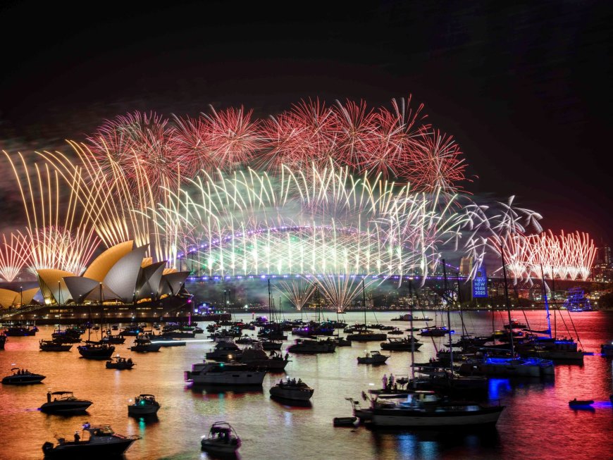 Celebrations as the world begins to welcome the New Year