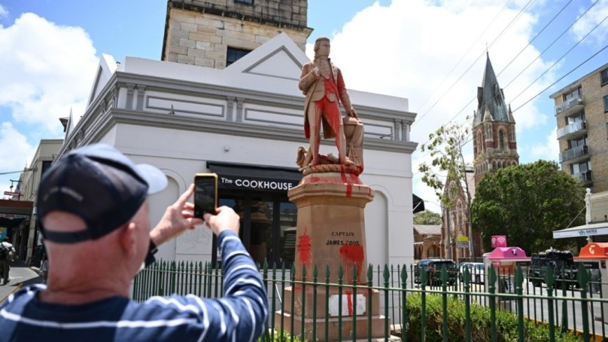 Captain Cook statue vandalised again before controversial ‘Australia Day’